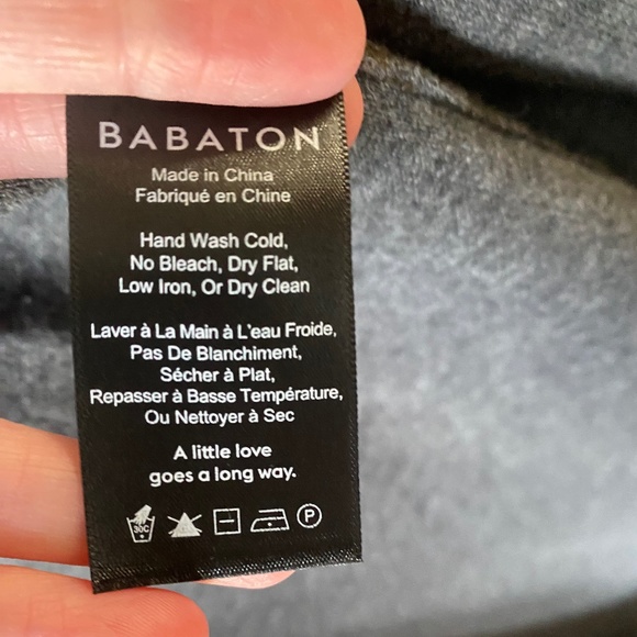 Babaton Cardigan Green and Gray Shawl Collar - Picture 6 of 7